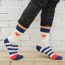 1Pair 5Colors Fashion USA Cartoon Brand Mens Sock Superheroes Funny Cotton Socks Free Shipping 2024 - buy cheap