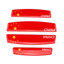 4pcs/set China Flag Logo Anti-collision Stickers Emblem For Volkswagen CC Beetle Trumpchi Toyota Yaris Rover Opel BMW Nissan Kia 2024 - buy cheap