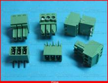 10 piezas 3,5mm paso ángulo 3way pin/bloque de terminales de tornillo Conector enchufable tipo 2024 - compra barato