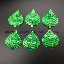 50g/lot PVC Large Leaf Sequins 30*35mm Sewing DIY Christmas Accessories For Crafts Leaves With 2 Holes Laser Green 2024 - buy cheap