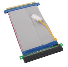 40 шт./лот PCI-E Экспресс X16 Райзер карта гибкий ленточный удлинитель Кабель с источником питания molex для видеокарты Биткоин Майнер 2024 - купить недорого