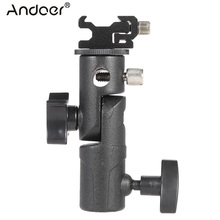 Andoer-Soporte de Metal Universal tipo E para Flash Speedlite, soporte de paraguas con soporte para lámpara w/adaptador giratorio de montaje de tornillo de 1/4 "y 3/8" 2024 - compra barato