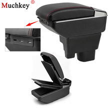 Car USB Armrest Box For Geely MK 2009 To 2013 Car Center Storage Box With Cup Holder Ashtray Stowing Tidying Arm Rest Rotatable 2024 - buy cheap