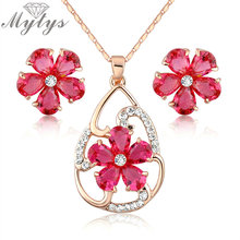 Flower Jewelry set wedding jewelry for women 2017 Fashion wedding accessories N94 2024 - buy cheap