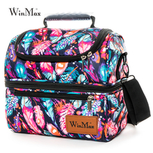 Winmax New Large Thicken Lunch box Insulated Thermal Food Fresh Keep Tote Handbag Icepack Men Women Wine Travel Cooler Lunch Bag 2024 - buy cheap