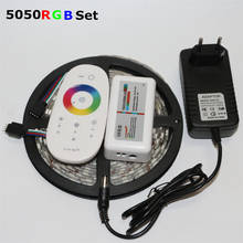 1Pack 5M RGB 5050 SMD LED Strip light 60Leds/m + 3A DC 12V Power Adapter Transformer + 2.4G RF Remote Controller 2024 - buy cheap