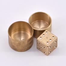 Brass Mental Die Predicted Cypher Magic Tricks Dice Prediction Magia Close Up Gimmick Props Comedy Metalism Classic Toys 2024 - buy cheap