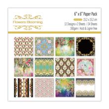 DIY flower blooning style Scrapbooking paper pack of 24 sheets handmade craft paper craft Background pad 2024 - buy cheap