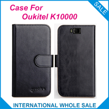 ¡Oferta! Oukitel-Funda de cuero K10000 para teléfono móvil, carcasa de cuero de calidad exclusiva, 6 colores, para Oukitel K10000, 2016 2024 - compra barato