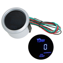 Wholesale Digital Oil Temp Temperature Meter Gauge with Sensor for Car 52mm 2in LCD 40~150 Celsius Degree Black White Optional 2024 - buy cheap