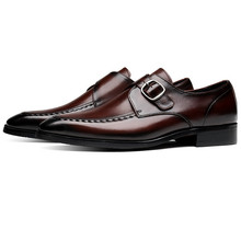 Модные мужские деловые туфли Goodyear Welt, черные/коричневые модельные туфли из натуральной кожи, мужские свадебные туфли 2024 - купить недорого