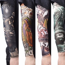 Для мужчин и женщин на руку теплые нейлоновые эластичные Поддельные Временная татуировка рукава дизайн тела рука чулки Tatoo новое поступление 2024 - купить недорого