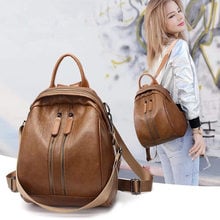 New Fashion Women Backpack High Quality Youth Leather Backpacks for Teenage Girls Female School Shoulder Bag Bagpack mochila 201 2024 - buy cheap