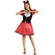 Snailify-disfraz de Halloween para mujer, vestido rojo elegante con diadema, novedad de 2020 2024 - compra barato