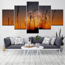 Canvas Painting A larger moon landscape Wall Art Pictures 5 Pieces Modular Wallpapers Poster Print for living room Home Decor 2024 - buy cheap