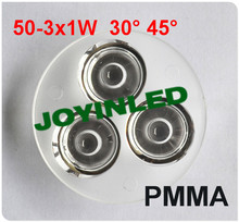 10pcs 3x1W led recessed ceiling downlight lens dia.50mm PMMA Optical LED Collimator Lenses 30 45 60 90 Degree 2024 - buy cheap