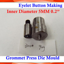 Molde de troquel de acero y Metal para máquina de prensado Manual, diámetro interior de 5MM, 0,2 ", 300 # 2024 - compra barato