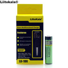 Liitokala lii-100 1,2 V 3,2 V 3,7 V зарядное устройство + 1 шт защита NCR18650B 3400mAh 18650 аккумуляторная батарея с PCB 2024 - купить недорого