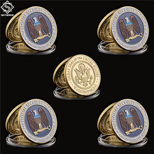 5PCS USA NSA Washington.D.C Gold Challenge National Coin Nation Security Agency Collection 2024 - buy cheap