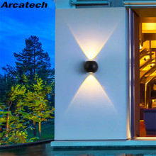 Luminária de parede led interna de alumínio, 6w, à prova d'água, iluminação para varanda, jardim e áreas externas Luminária de parede led interna de alumínio, 6w, à prova d'água, iluminação para varanda, jardim e áreas externas