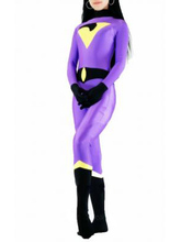 Dark blue & purple & yellow DC Comics The Wonder Twins Jayna Spandex Superhero Costume Halloween Costumes 2024 - buy cheap