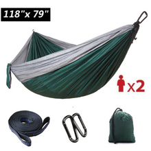 300x200cm Double Person Large Camping Hammock Parachute Outdoor Hiking Travel Sleeping Chair Swing Bed with 2 Straps 2 Carabiner 2024 - buy cheap