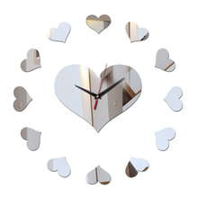 Топ моды новые часы гостиной зеркало настенные часы кварцевое украшение 3d современный дизайн diy стикер акрил 2024 - купить недорого