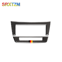 SRXTZM para Benz Mercedes W204 Clase C 2010-2013, Control Central de fibra de carbono, adhesivo CD, decoración de coche, modificación de coche 2024 - compra barato