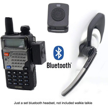 Baofeng-walkie-talkie con Radio inalámbrica, auriculares con Bluetooth, PTT, UV-5R, adaptador de auriculares con micrófono Para KENWOOD, UV-82 2024 - compra barato