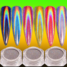 0.2g Laser Powder Holographic Glitter Nail Glitter Powder Holo Rainbow Chrome Mirror Powder Dust Nail Art Decor 2024 - buy cheap