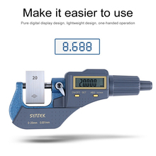 Micromômetro digital eletrônico, 0.001mm, 0-25/25-50/50-75/75-100mm, ferramenta de medição externa com tela lcd extra grande 2024 - compre barato