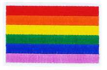 Custom bandeira patches alta qualidade rainbow rainbow flag gay lésbico orgulho iron on bordados hot vendas patches bordados 2024 - compre barato