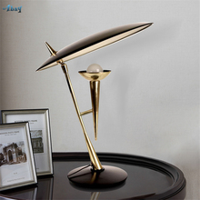 Post-Modern Metal Luxury Table Lamps Bedroom Living Room American Hall Hotel Entrance Lamp Nordic Study Desk Lights Fixtures 2024 - buy cheap