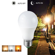Luz LED nocturna con Sensor E27 B22, 10W, 15W, Bombilla de encendido/apagado automático, 85-265V, para porche de casa, puerta de pasillo, luces de emergencia 2024 - compra barato