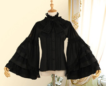 Gothic Style Women Lolita Blouse Long Sleeve Shirts Vintage Renaissance Victorian Medieval Women Lolita Costume 2024 - buy cheap