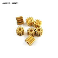 102A Copper Gear 0.5M 10 Teeth 2mm (1.95mm) Hole Toy Pinion Parts Metal Gears 10PCS/LOT 2024 - buy cheap