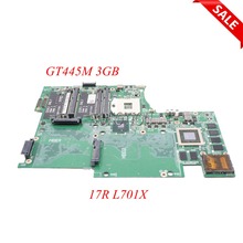 NOKOTION Laptop Motherboard For Dell Studio XPS 17R L701X CN-053JR7 053JR7 HM57 DDR3 GT445M 3GB Support I7 Main Board work 2024 - buy cheap
