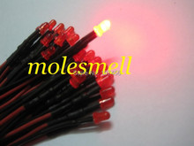 1000pcs 3mm 12v diffused Red 12V DC red lens 20cm Pre-Wired LED Light DIY free shipping 2024 - buy cheap