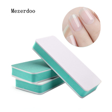 10Pcs Double Side Nail Sanding File Buffer Block Sand Washable Manicure Tool DIY Nail Polish Green White Buffers Beauty Gifts 2024 - buy cheap