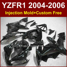 7gifts Injection ABS plastic factory fairings kits for YAMAH R1 2004 2005 2006 YZFR1 04 05 06 YZF1000 all black fairing parts 2024 - buy cheap