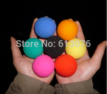 Мягкий губчатый шар 4,5 см, красный/желтый/синий/зеленый/оранжевый/розовый/черный, 100 шт./лот-Волшебный аксессуар 2024 - купить недорого