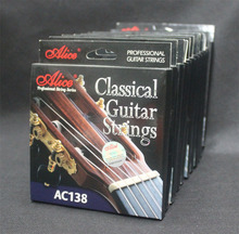 12 Set Alice AC138 Crystal Nylon Silver-plated 85/15 Bronze Wound Anti-rust Coat Classical Guitar Strings 2024 - buy cheap