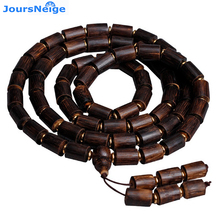JoursNeige-Pulseras de madera de incienso auténtico Natural para hombres, cadena de mano de cuentas de Buda, pulseras de madera de la suerte, joyería de moda 2024 - compra barato