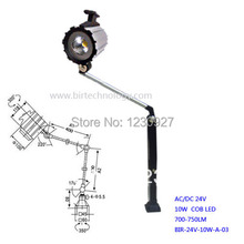 Hot sale 400mm+350mm  Long arm 10W COB Led machine work lamp  drilling table lighting lamp 110V 220v 24v 12V for your optional 2024 - buy cheap