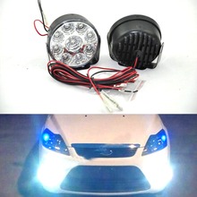 2 pces 9led carro brilhante baixo consumo ultra longa vida cabeça drl frente redonda nevoeiro luz da cauda lâmpadas luzes diurnas #265792 2024 - compre barato