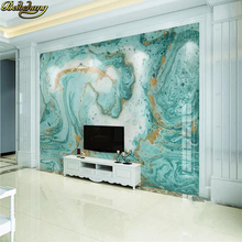 beibehang Custom wallpaper mural European abstract blue marbled background papel de parede wall papers home decor 3d wallpaper 2024 - buy cheap