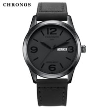 CHRONOS Mens Classic Quartz Watches Complete Calendar Waterproof Leather Buckle Belt Wristwatches Male Analog Clock CH 15 2024 - buy cheap