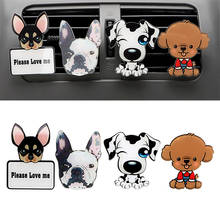 Car Outlet Perfume Air Conditioner Outlet Clip Car-styling Auto Decor Car Ornament Air Freshener Cute Puppy Dog Solid Fragrance 2024 - buy cheap