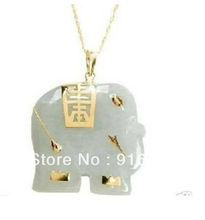 Free shipping Wholesale White  Elephant Pendant Necklace 2024 - buy cheap