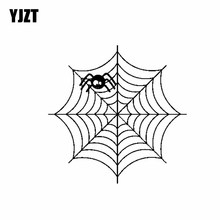 Yjzt 15.2cm * 15.2cm engraçado e bonito aranha decalque do vinil etiqueta do carro preto/prata C19-0281 2024 - compre barato